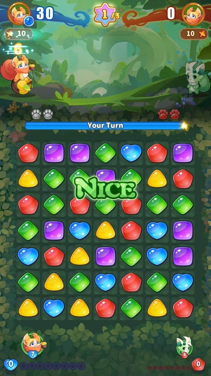 Ladda ner Little Legends: Puzzle PVP: Android Match 3 spel till mobilen och surfplatta.