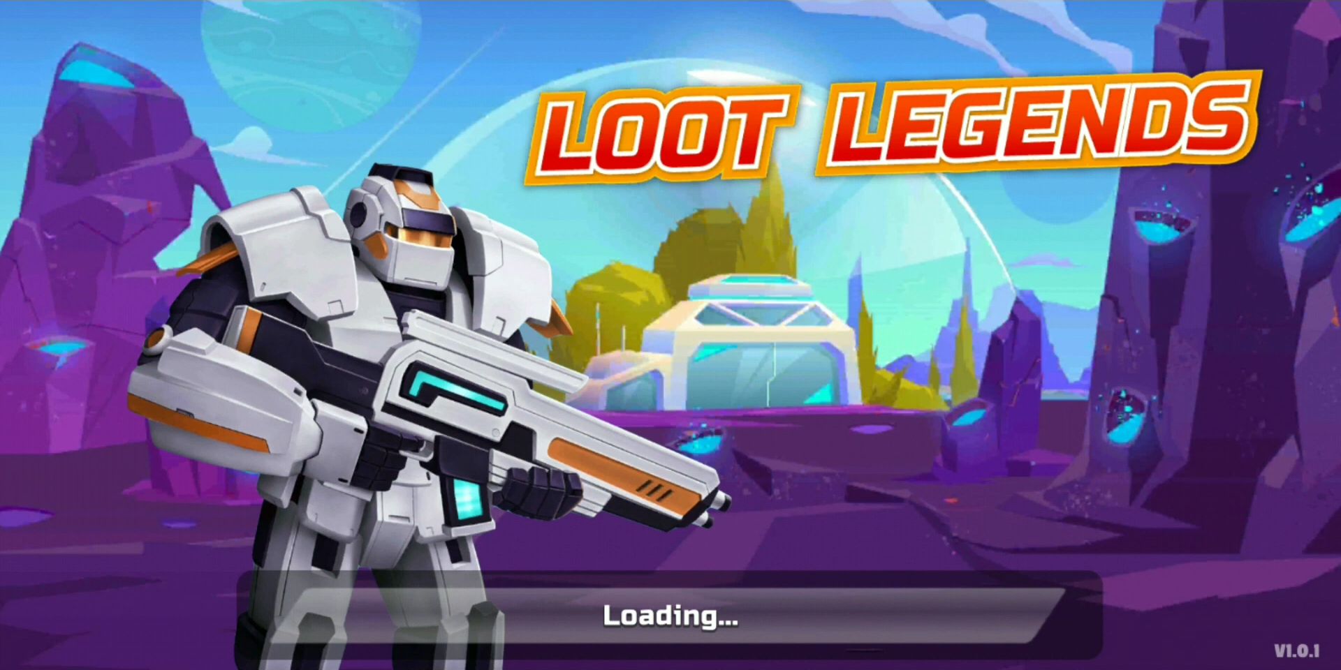 Ladda ner Loot Legends: Robots vs Aliens: Android Top-down shooters spel till mobilen och surfplatta.
