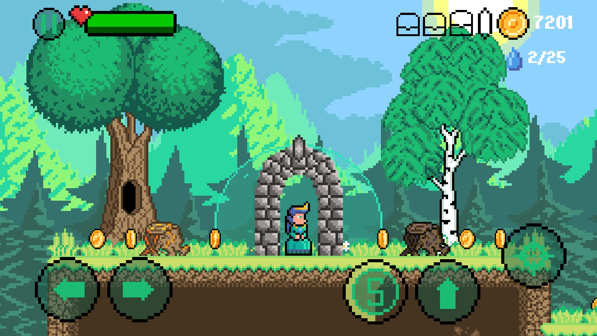 Ladda ner Magic Forest : 2D Adventure: Android Platformer spel till mobilen och surfplatta.