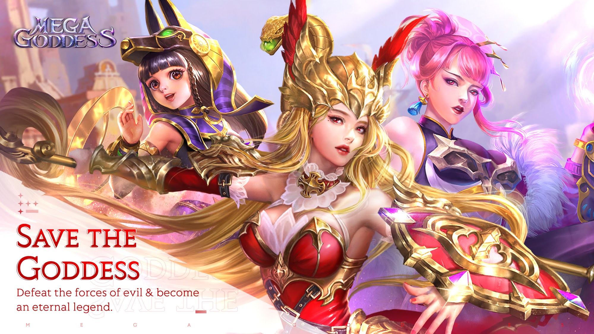 Ladda ner Mega Goddess: Eternal War: Android Strategy RPG spel till mobilen och surfplatta.