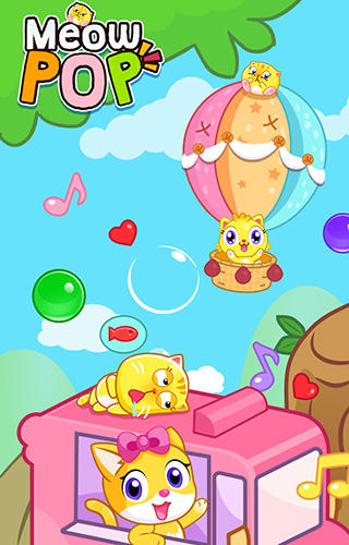 Ladda ner Meow pop: Kitty bubble puzzle: Android Bubbles spel till mobilen och surfplatta.