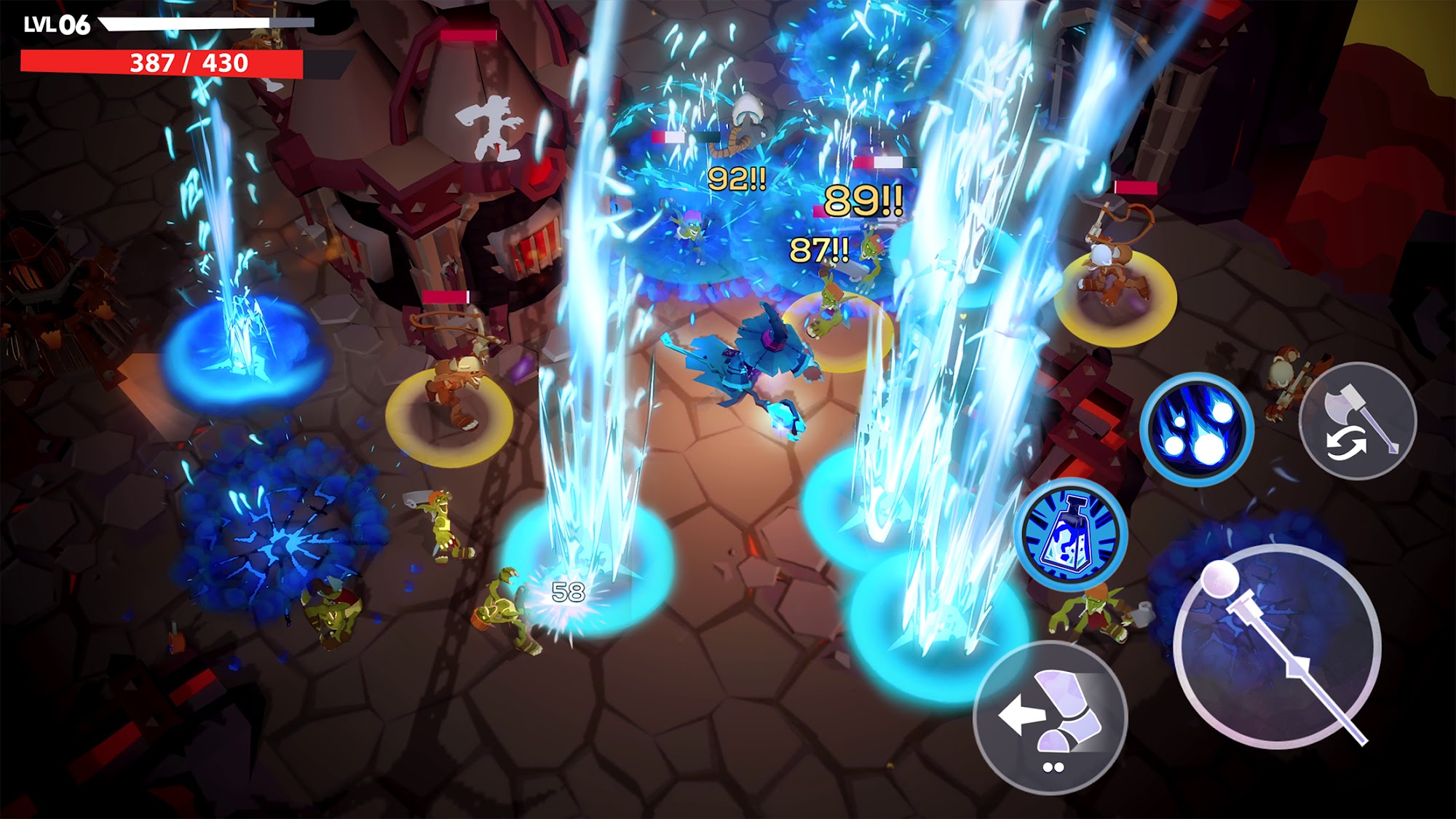 Ladda ner Mighty Quest Rogue Palace: Android Action Role Playing spel till mobilen och surfplatta.
