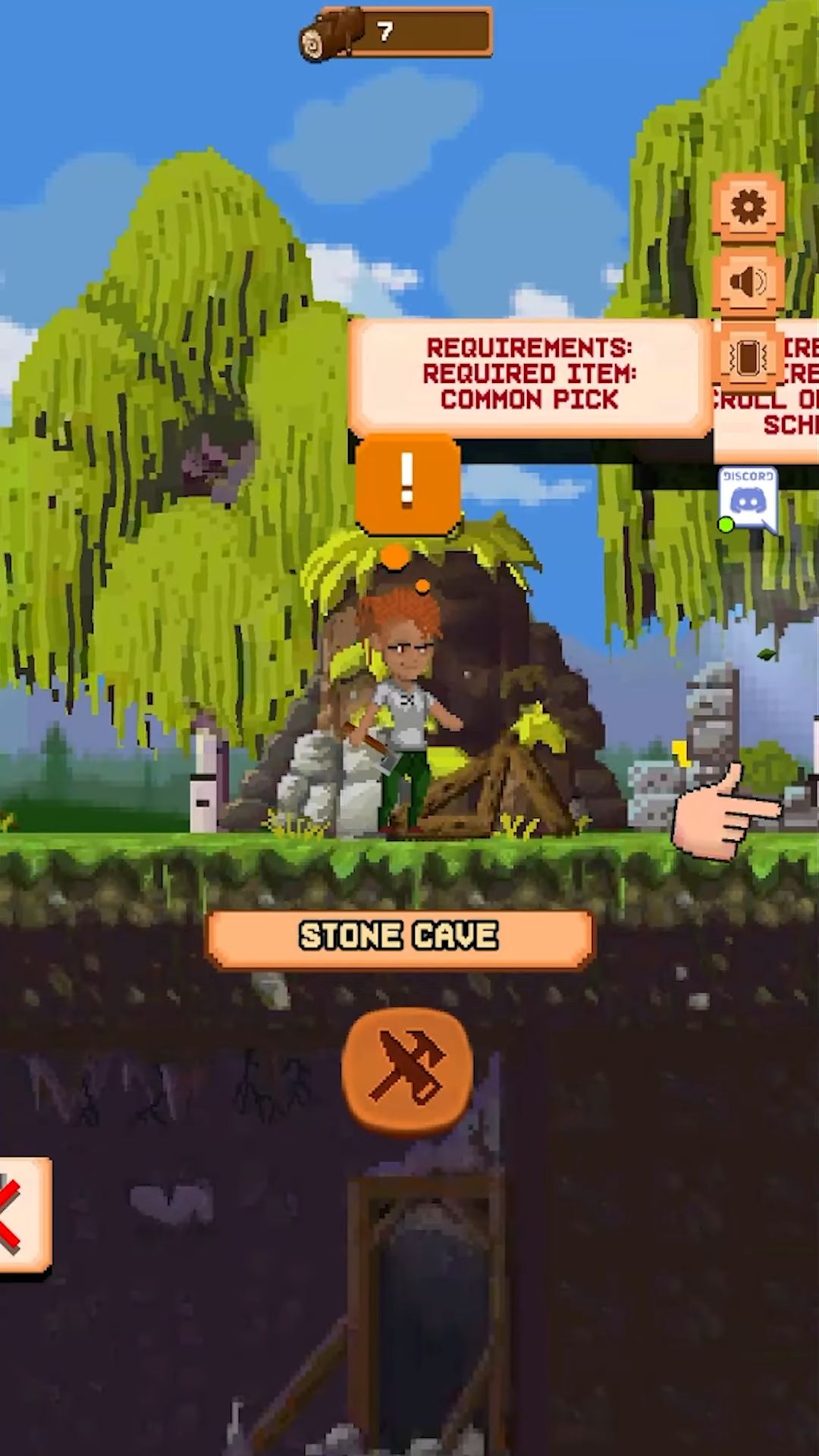 Ladda ner Miners Settlement: Idle RPG: Android Pixel art spel till mobilen och surfplatta.