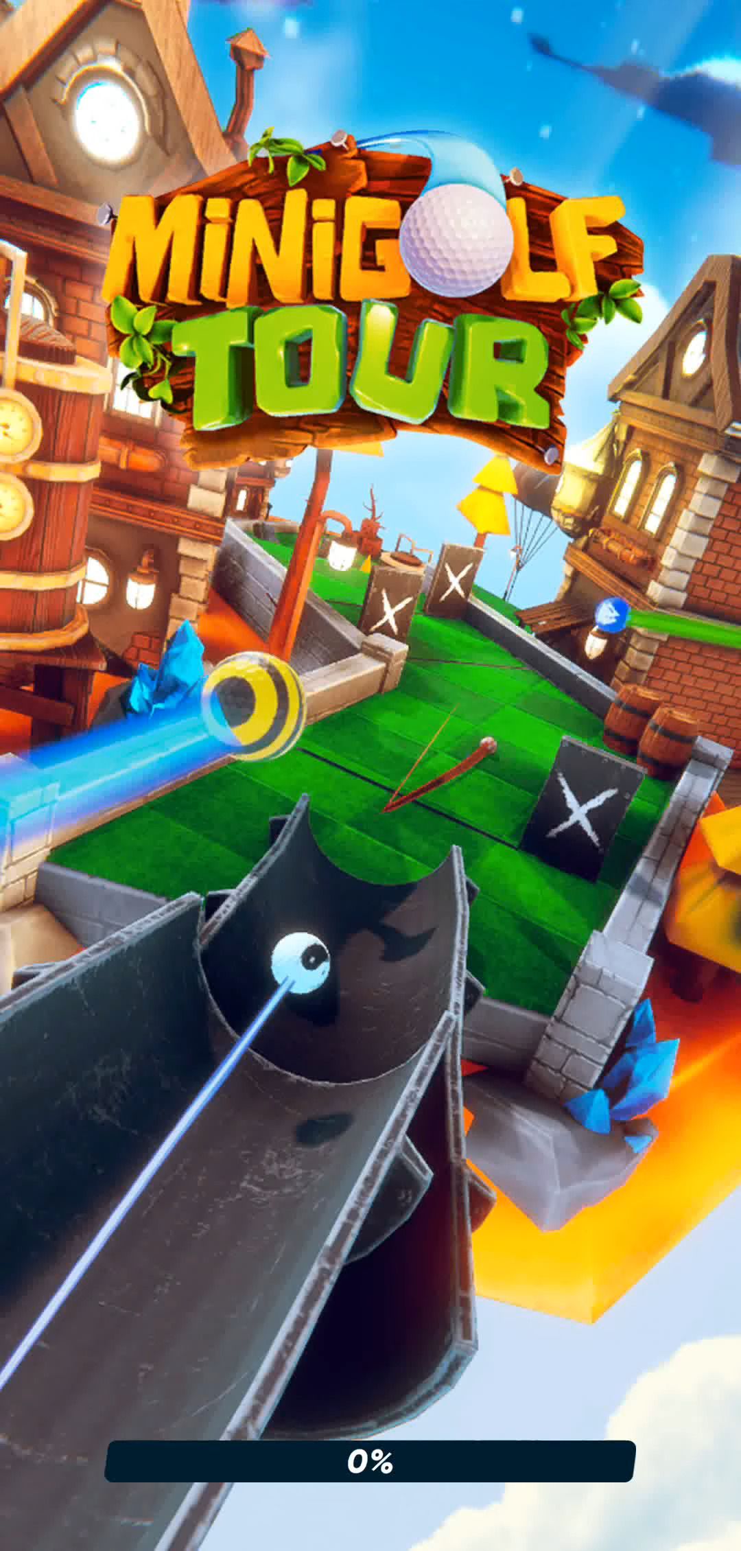 Ladda ner Mini GOLF Tour: Clash & Battle: Android Sportspel spel till mobilen och surfplatta.