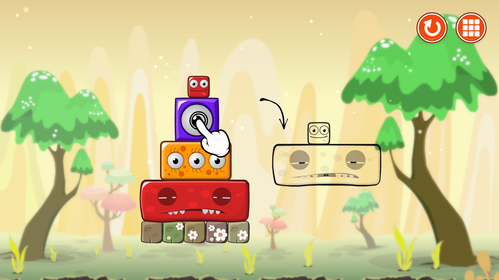 Ladda ner Monsterland 2. Physics puzzle game: Android Logikspel spel till mobilen och surfplatta.