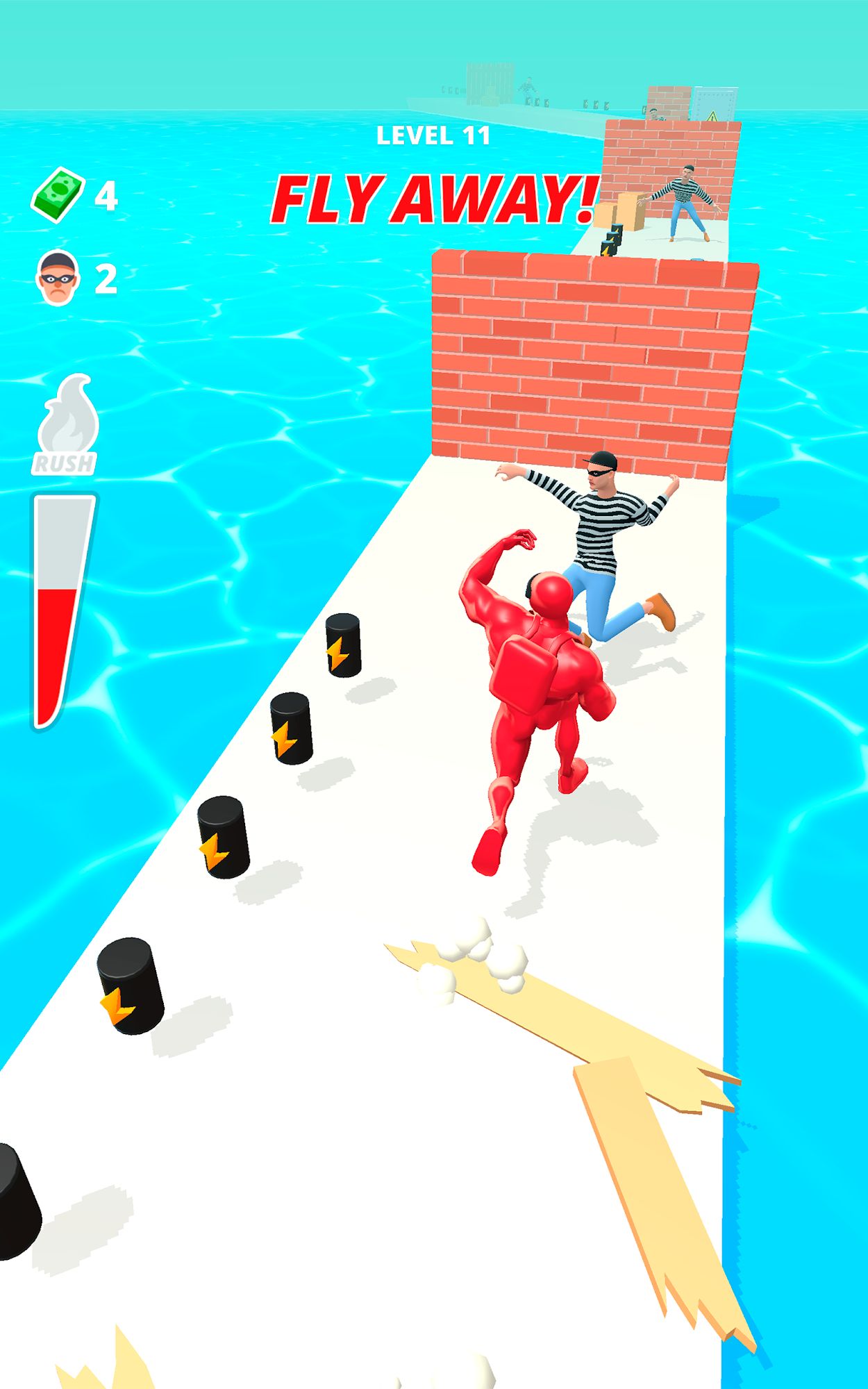 Ladda ner Muscle Rush - Smash Running: Android Runner spel till mobilen och surfplatta.