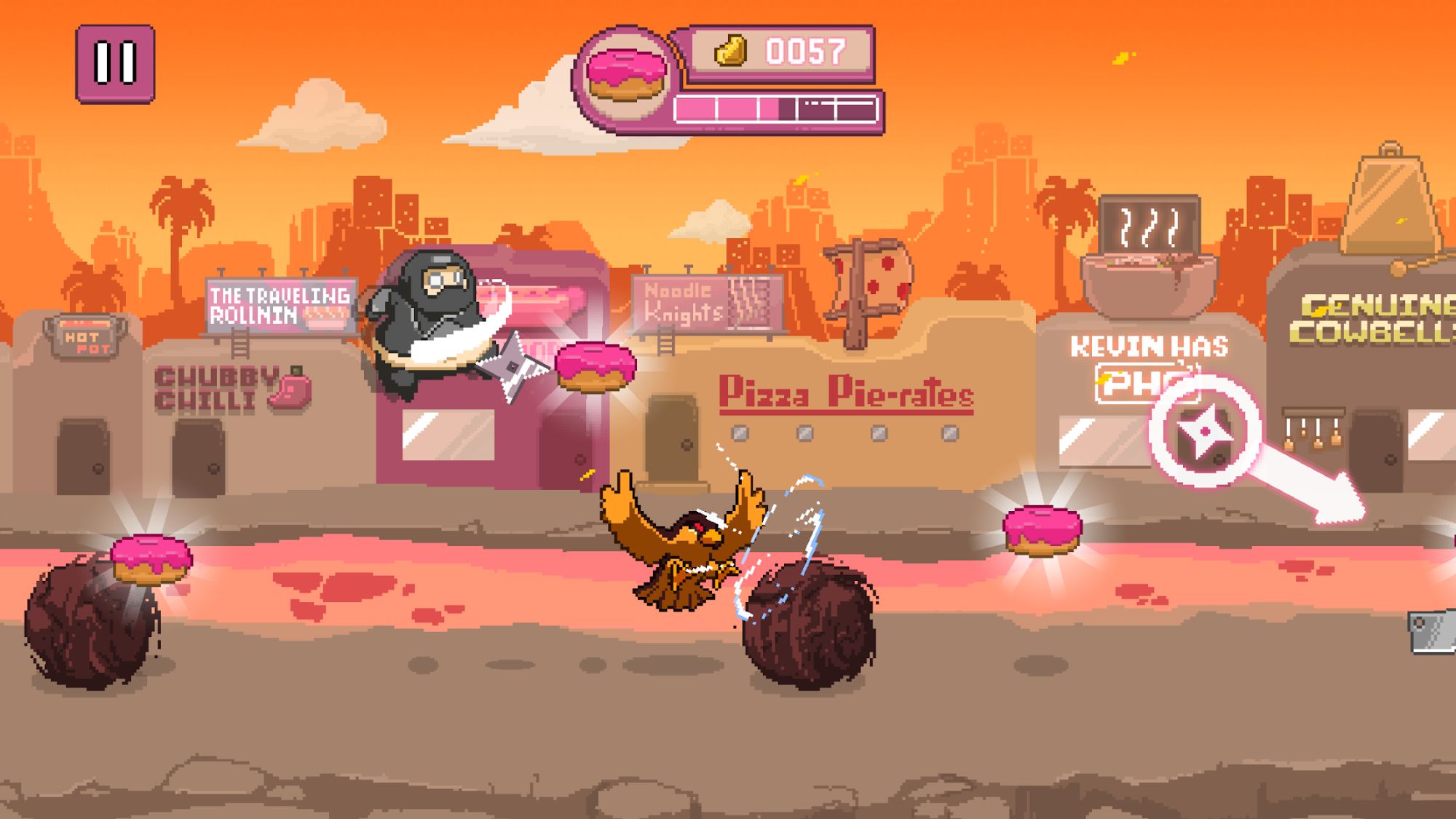 Ladda ner Ninja Chowdown: Android Runner spel till mobilen och surfplatta.