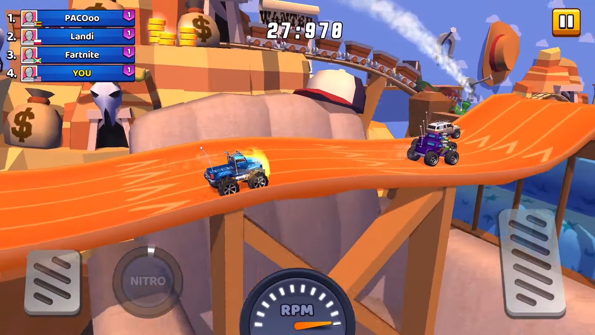 Ladda ner Nitro Jump Racing: Android Cars spel till mobilen och surfplatta.