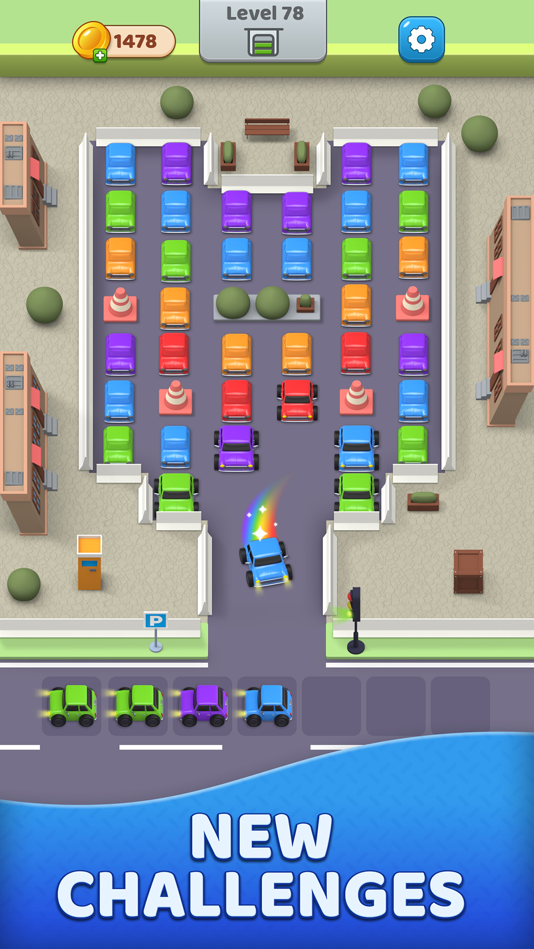 Ladda ner Parking Traffic 3D: Android Puzzle spel till mobilen och surfplatta.