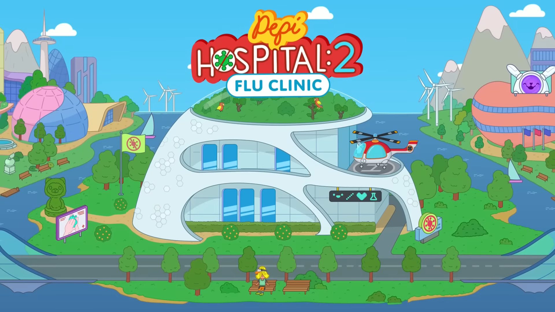Ladda ner Pepi Hospital 2: Flu Clinic: Android For kids spel till mobilen och surfplatta.