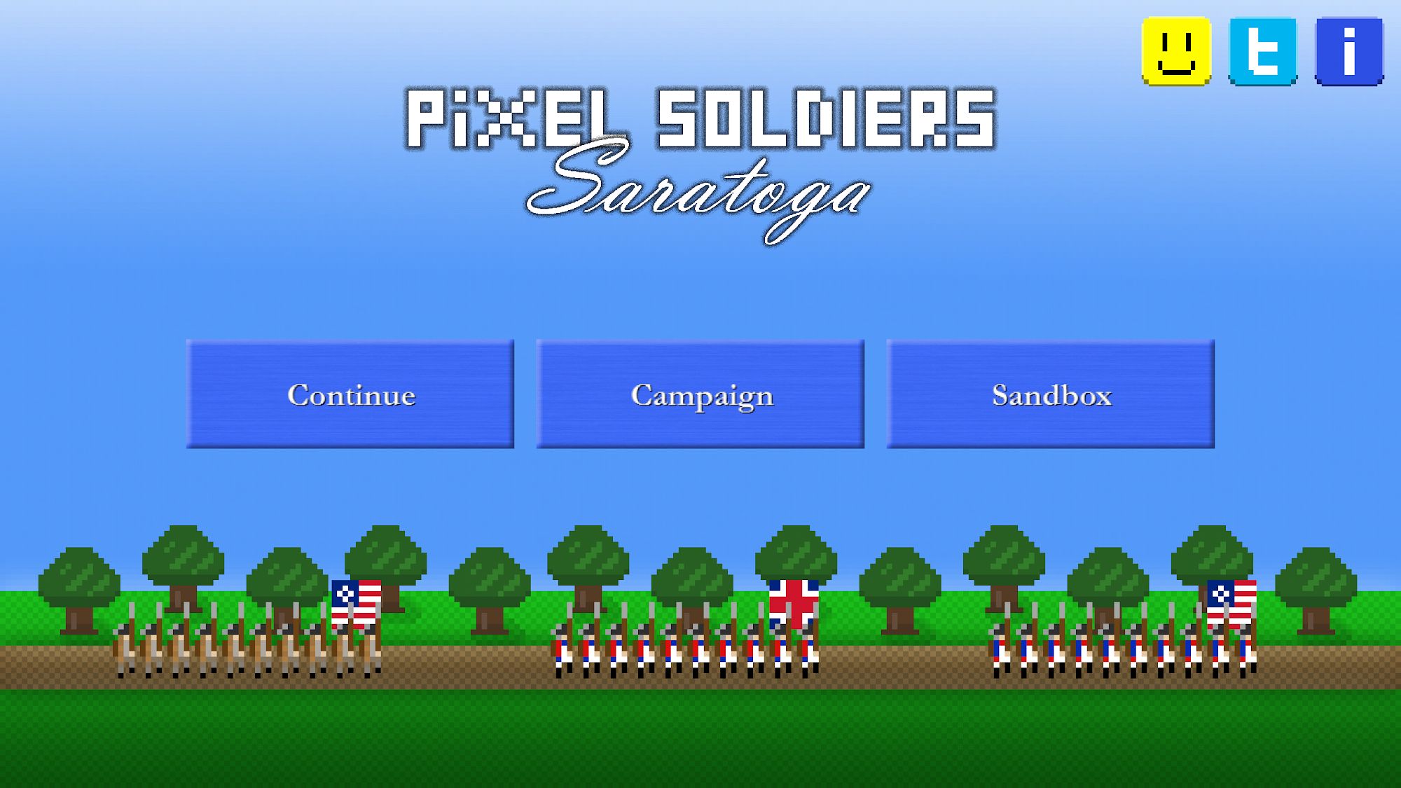 Ladda ner Pixel Soldiers: Saratoga 1777: Android Strategispel spel till mobilen och surfplatta.