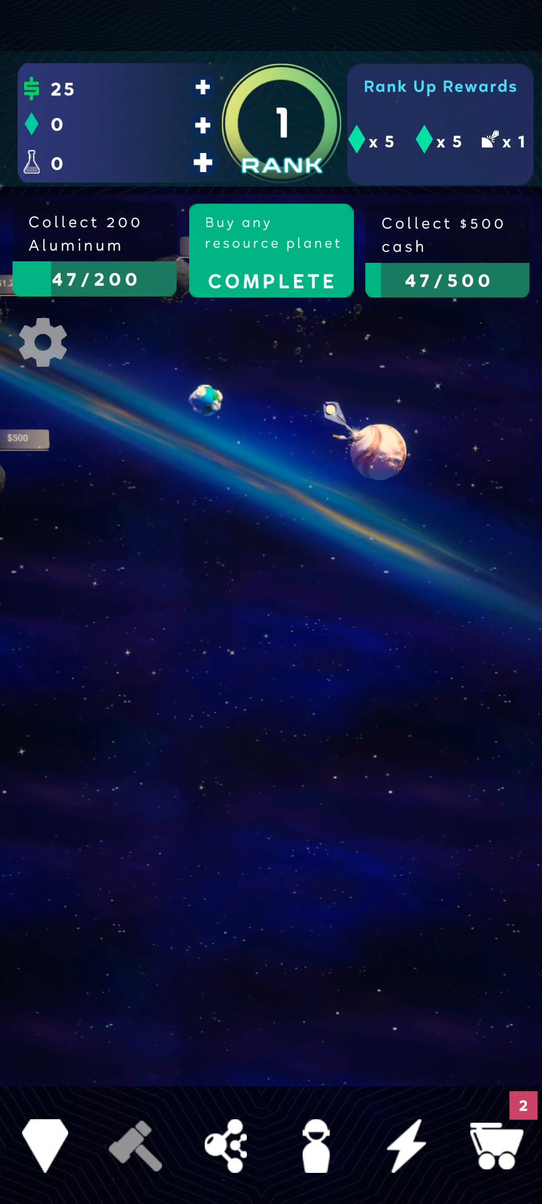 Ladda ner Planet Inc: Idle Miner Tycoon: Android Space spel till mobilen och surfplatta.