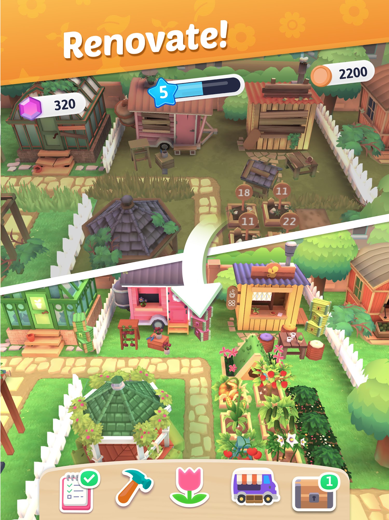 Ladda ner Plantopia - Merge Garden: Android Logikspel spel till mobilen och surfplatta.