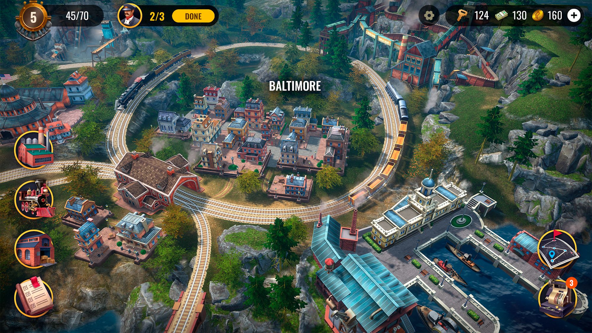 Ladda ner Railroad Empire: Train Game: Android Strategispel spel till mobilen och surfplatta.