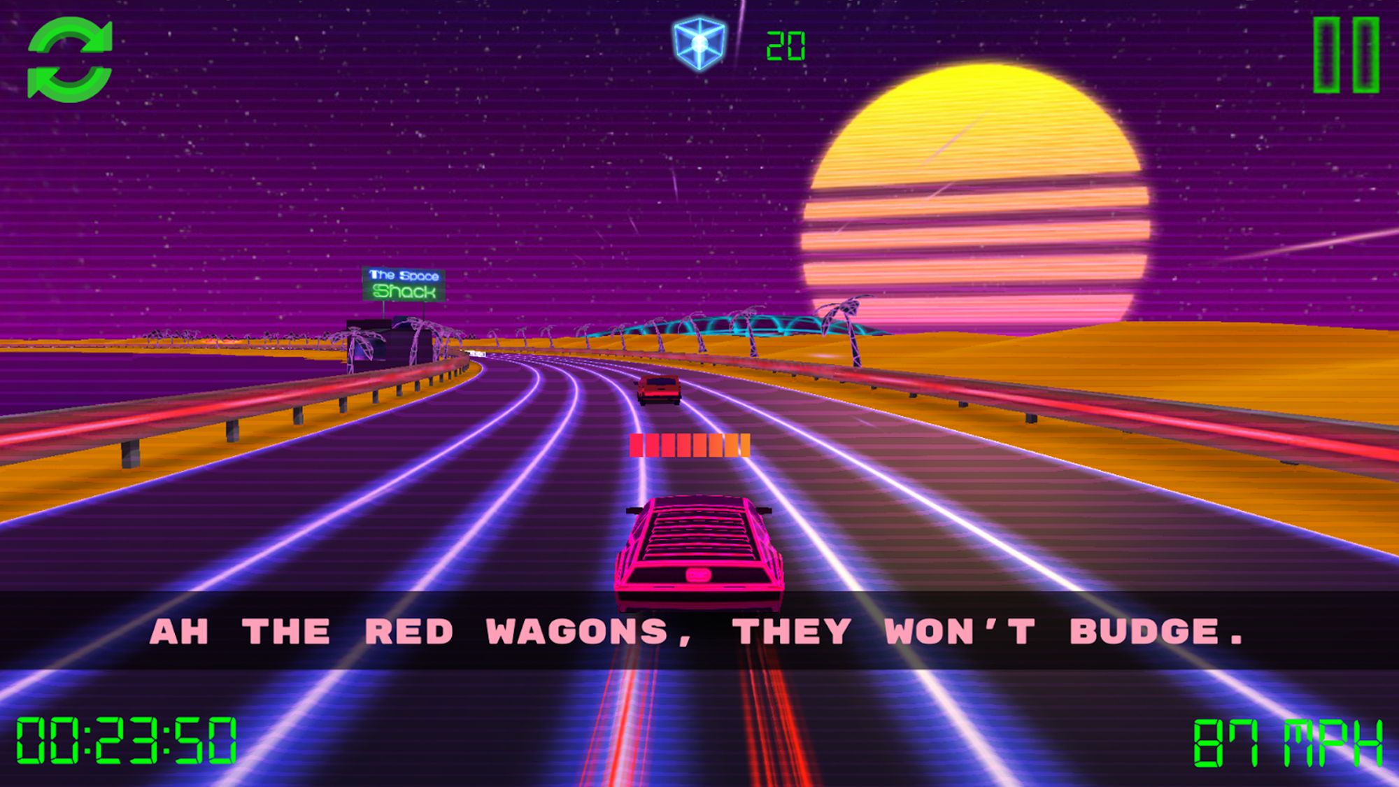 Ladda ner Retro Drive: Android Track racing spel till mobilen och surfplatta.