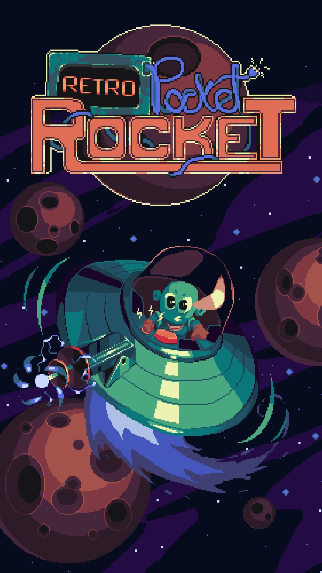 Ladda ner Retro Pocket Rocket: Android Arkadspel spel till mobilen och surfplatta.