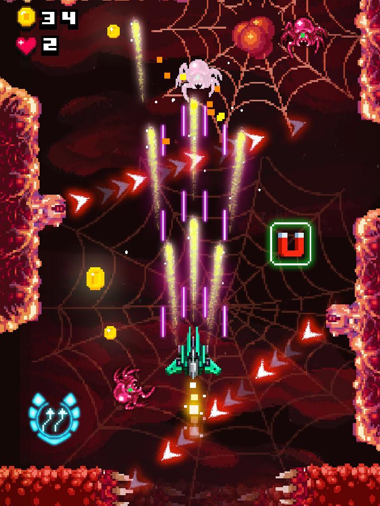 Ladda ner Retro Space War: Shooter Game: Android Shooter spel till mobilen och surfplatta.