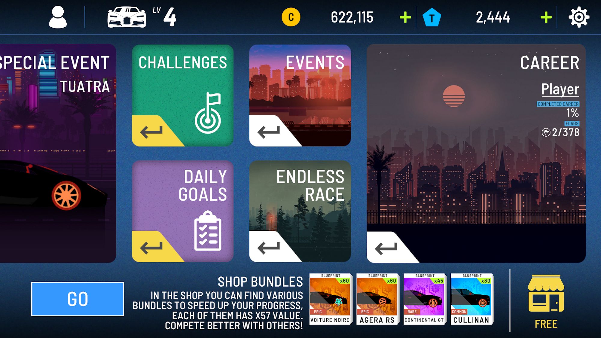 Ladda ner Shadow Racing: The Rise: Android-spel till mobilen och surfplatta.
