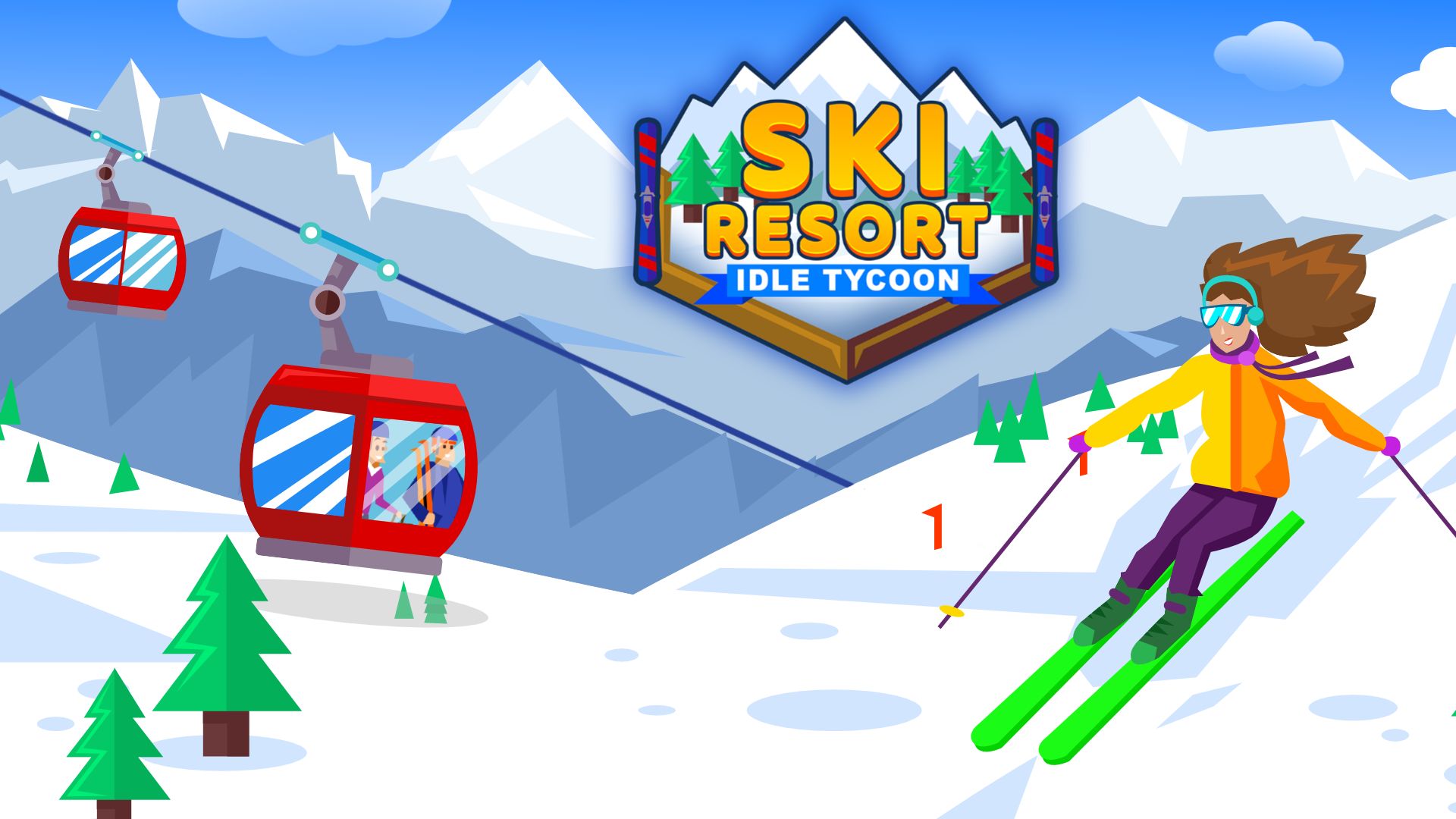 Ladda ner Ski Resort: Idle Tycoon - Idle Snow!: Android Easy spel till mobilen och surfplatta.