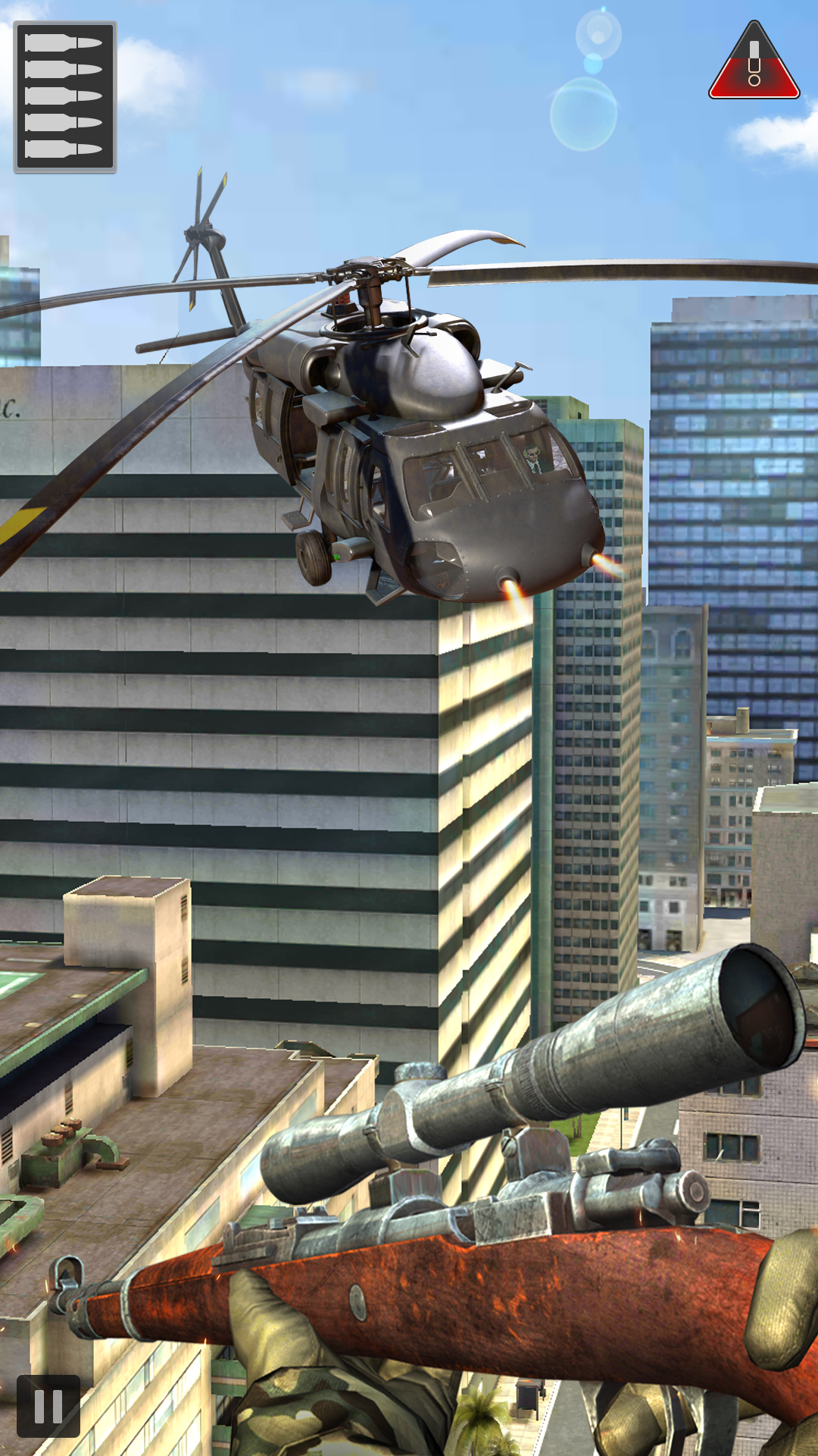 Ladda ner Sniper Shot 3D : Gun Shooting: Android Shooter spel till mobilen och surfplatta.