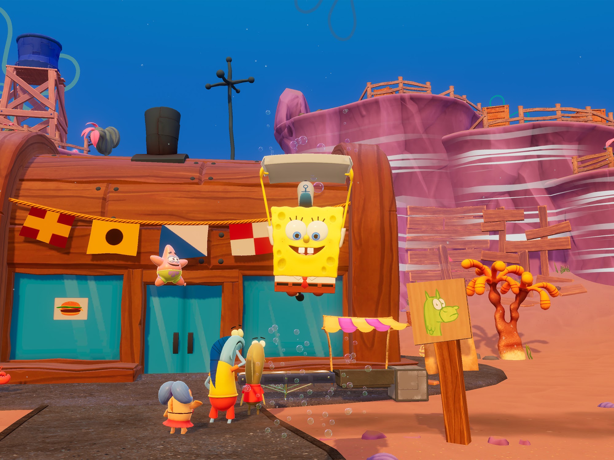 Ladda ner SpongeBob - The Cosmic Shake: Android By animated movies spel till mobilen och surfplatta.