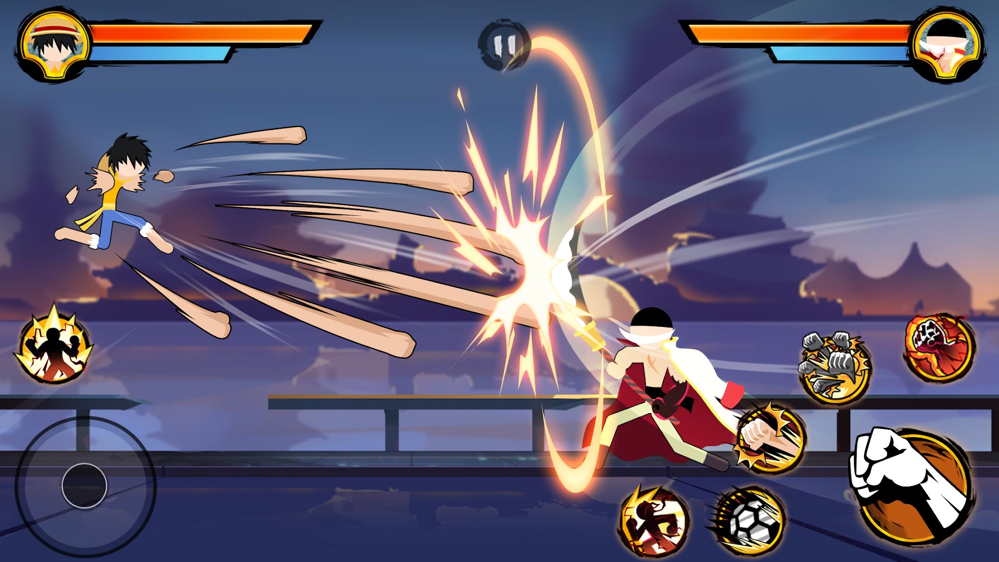 Ladda ner Stickman Pirates Fight: Android Stickman spel till mobilen och surfplatta.