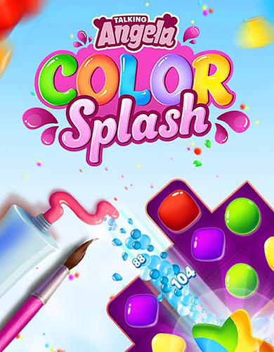 Ladda ner Talking Angela color splash: Android Match 3 spel till mobilen och surfplatta.