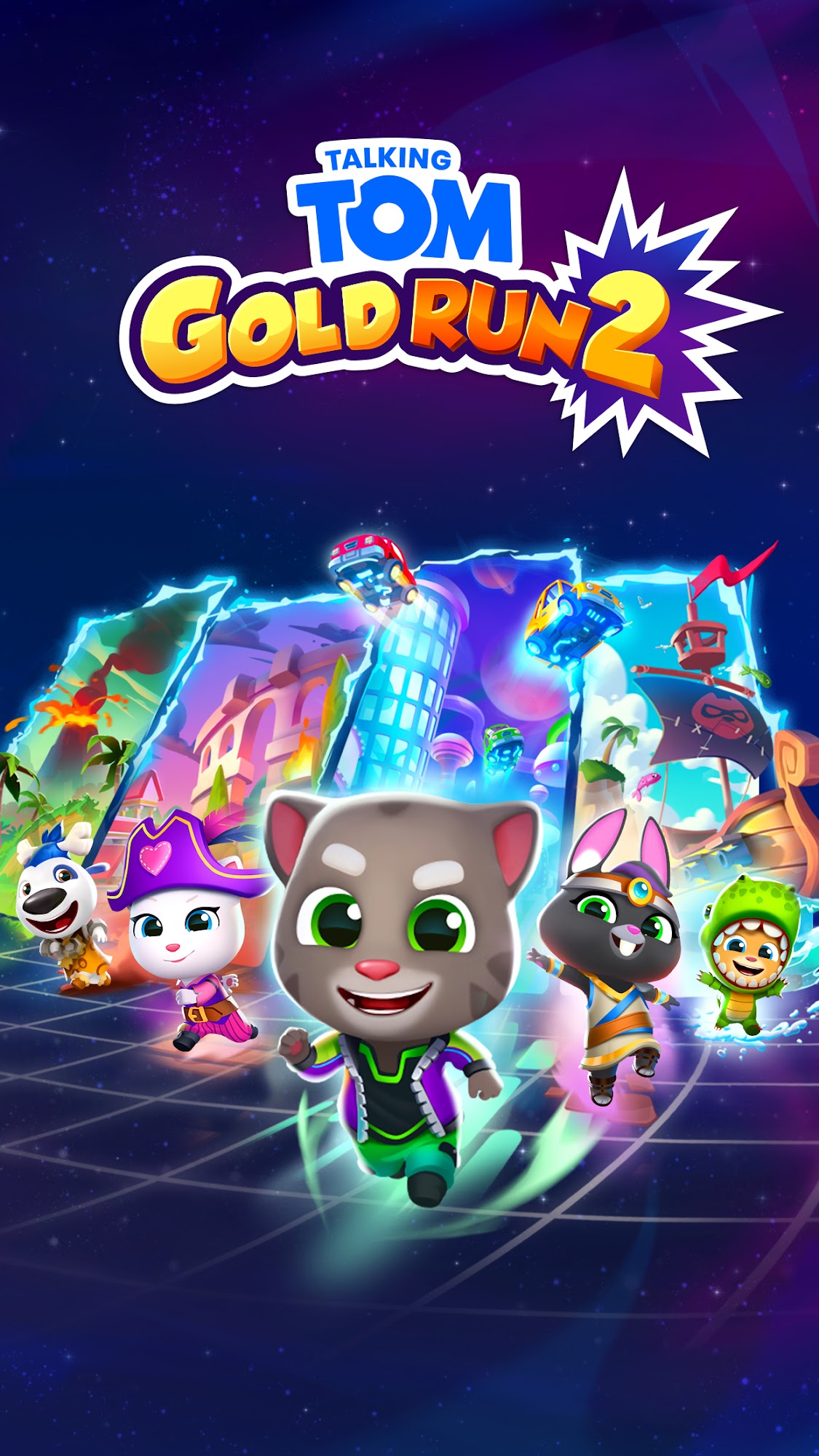 Ladda ner Talking Tom Gold Run 2: Android For kids spel till mobilen och surfplatta.