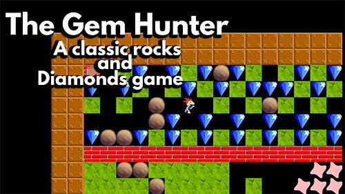 Ladda ner The gem hunter: A classic rocks and diamonds game: Android Puzzle spel till mobilen och surfplatta.