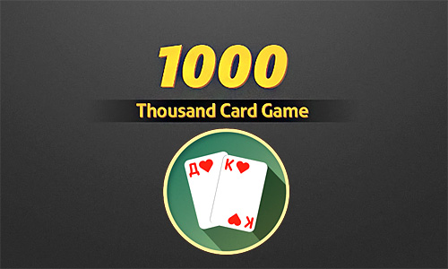 Thousand card game