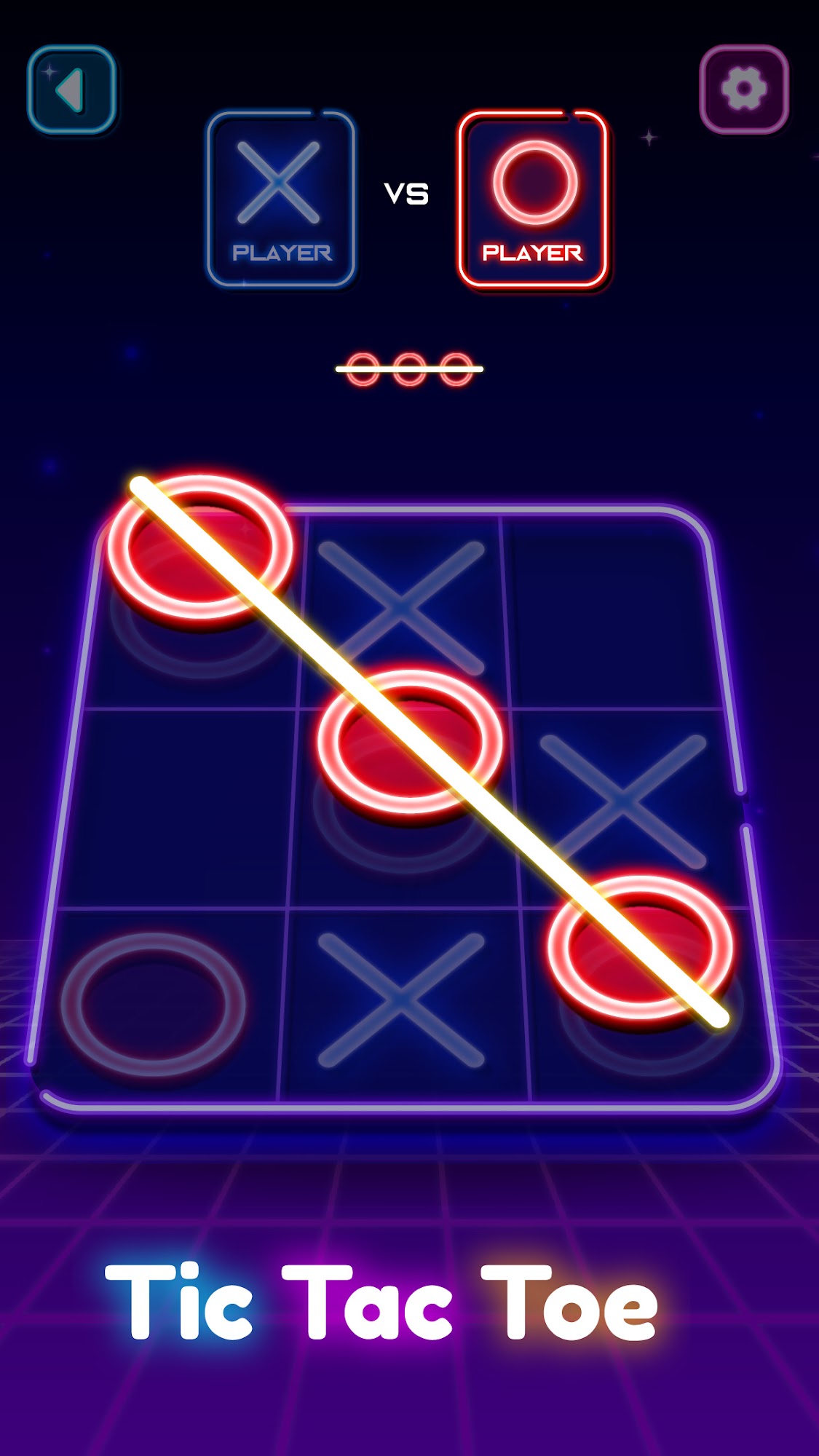 Ladda ner Tic Tac Toe - 2 Player XO: Android Puzzle spel till mobilen och surfplatta.