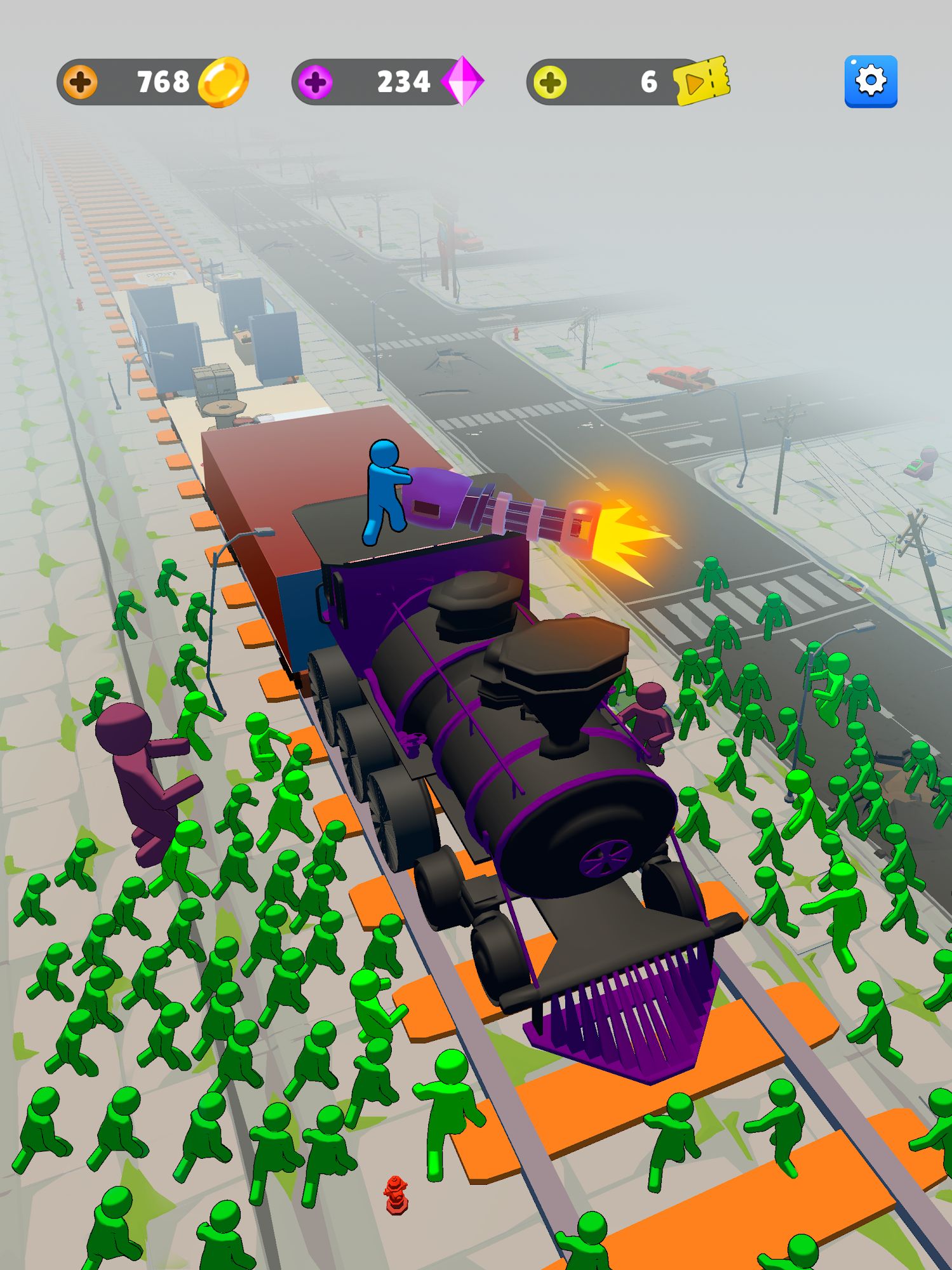 Ladda ner Train Defense: Zombie Game: Android Zombie shooters spel till mobilen och surfplatta.