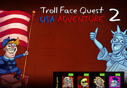 Ladda ner Troll face quest: USA adventure 2 på Android 4.2 gratis.