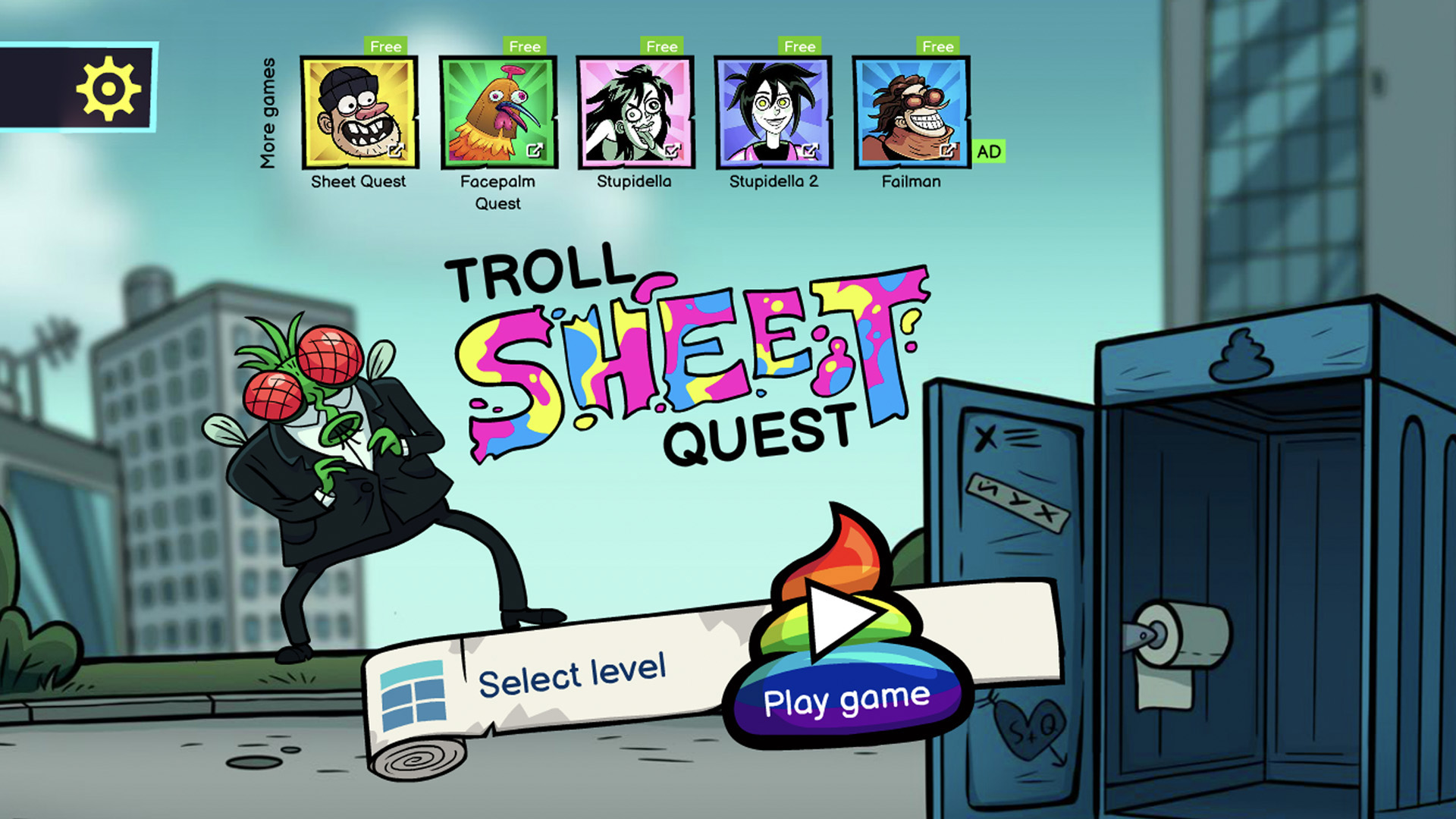 Ladda ner Troll Sheet Quest: Android Puzzle spel till mobilen och surfplatta.