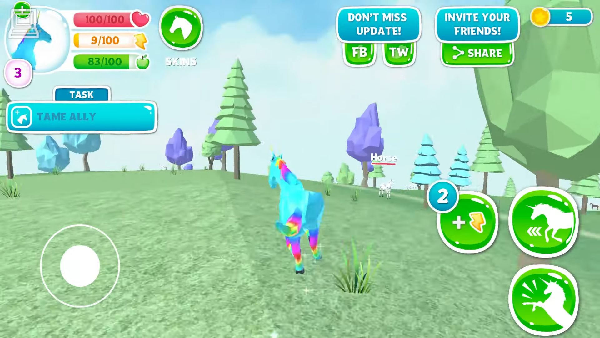 Ladda ner Unicorn Christmas Simulator: Android Animals spel till mobilen och surfplatta.