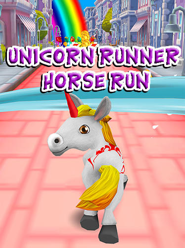 Ladda ner Unicorn runner 3D: Horse run: Android Runner spel till mobilen och surfplatta.