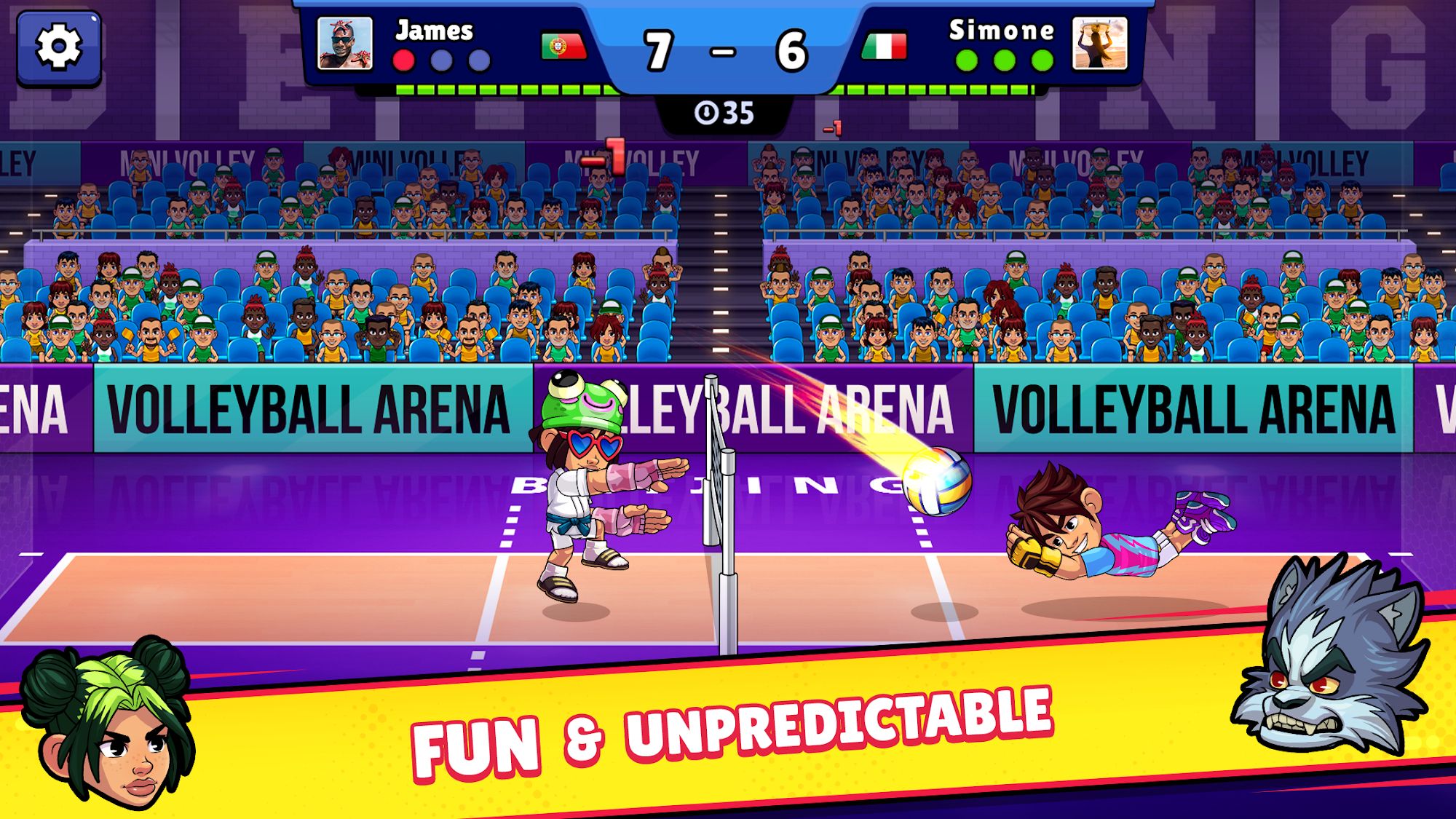 Ladda ner Volleyball Arena: Android Sportspel spel till mobilen och surfplatta.