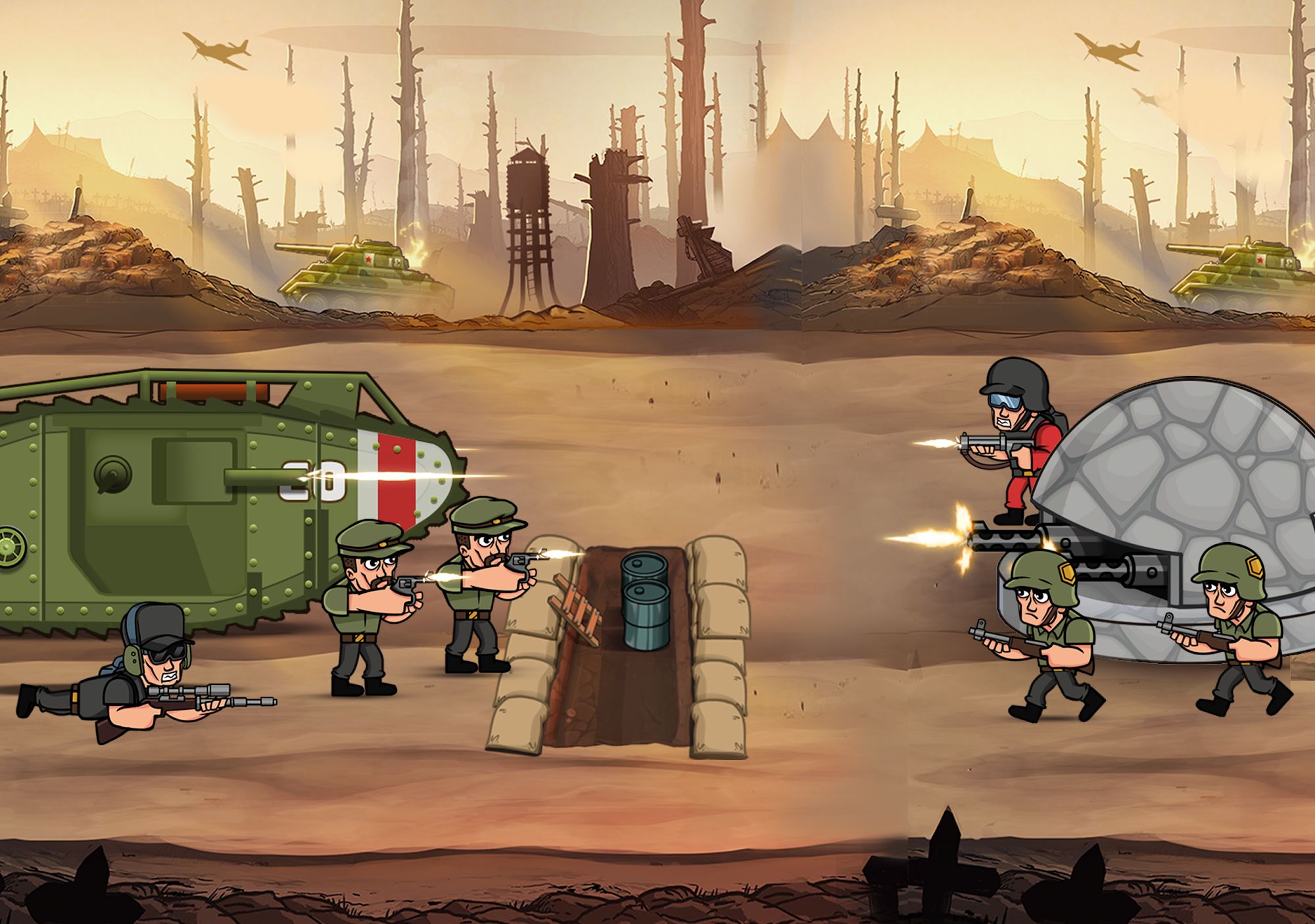 Ladda ner War Strategy Game: RTS WW2: Android RTS (Real-time strategy) spel till mobilen och surfplatta.