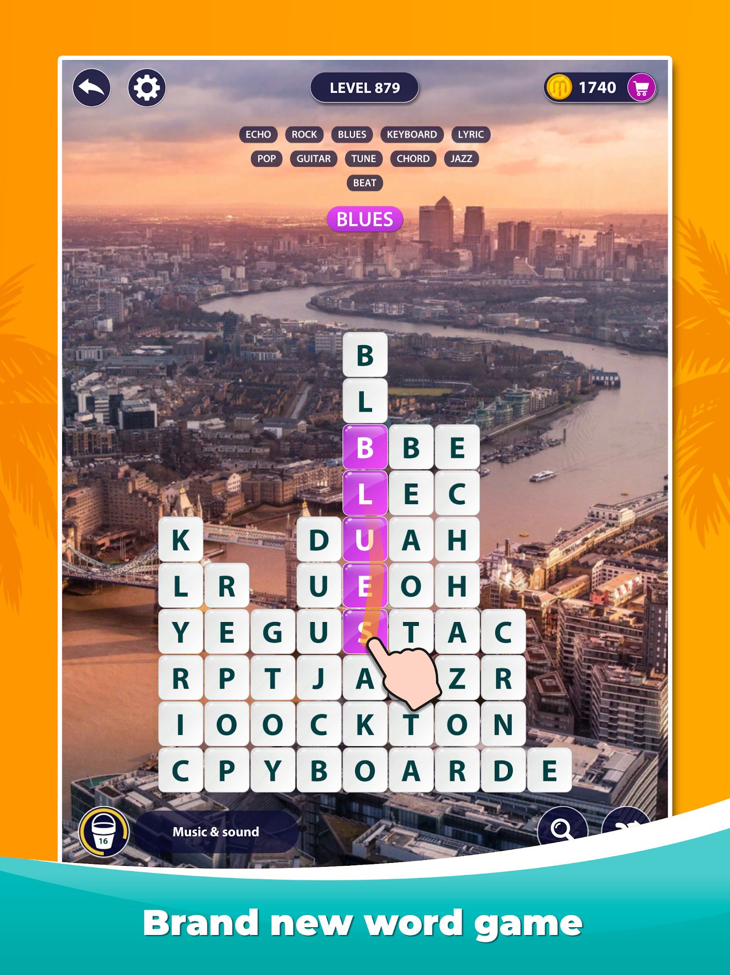 Ladda ner Word Surf - Word Game: Android Logikspel spel till mobilen och surfplatta.