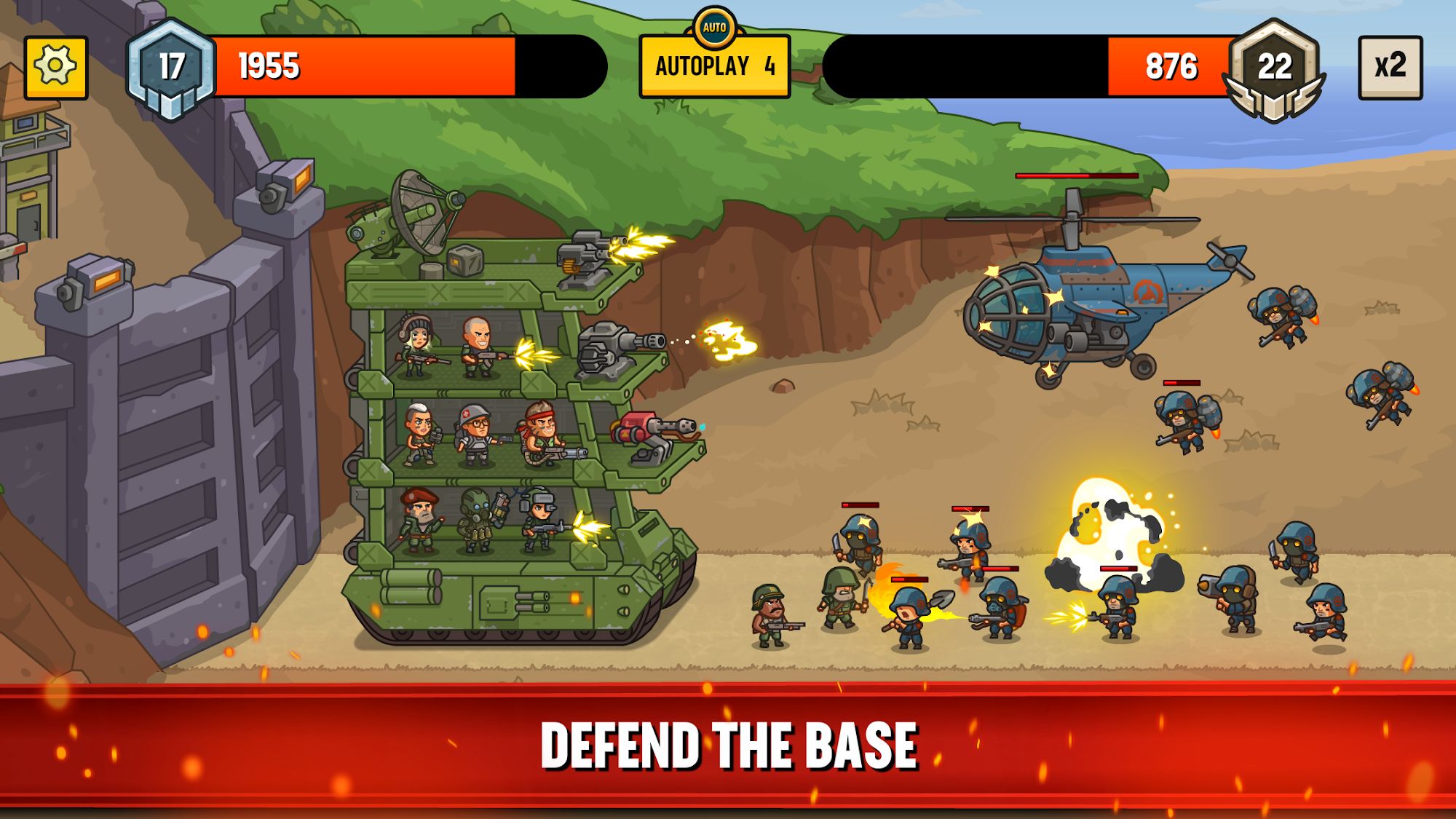 Ladda ner World War Defense: Android TD spel till mobilen och surfplatta.