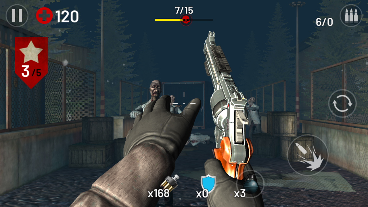 Ladda ner Zombie Hunter Fire: Android First-person shooters spel till mobilen och surfplatta.