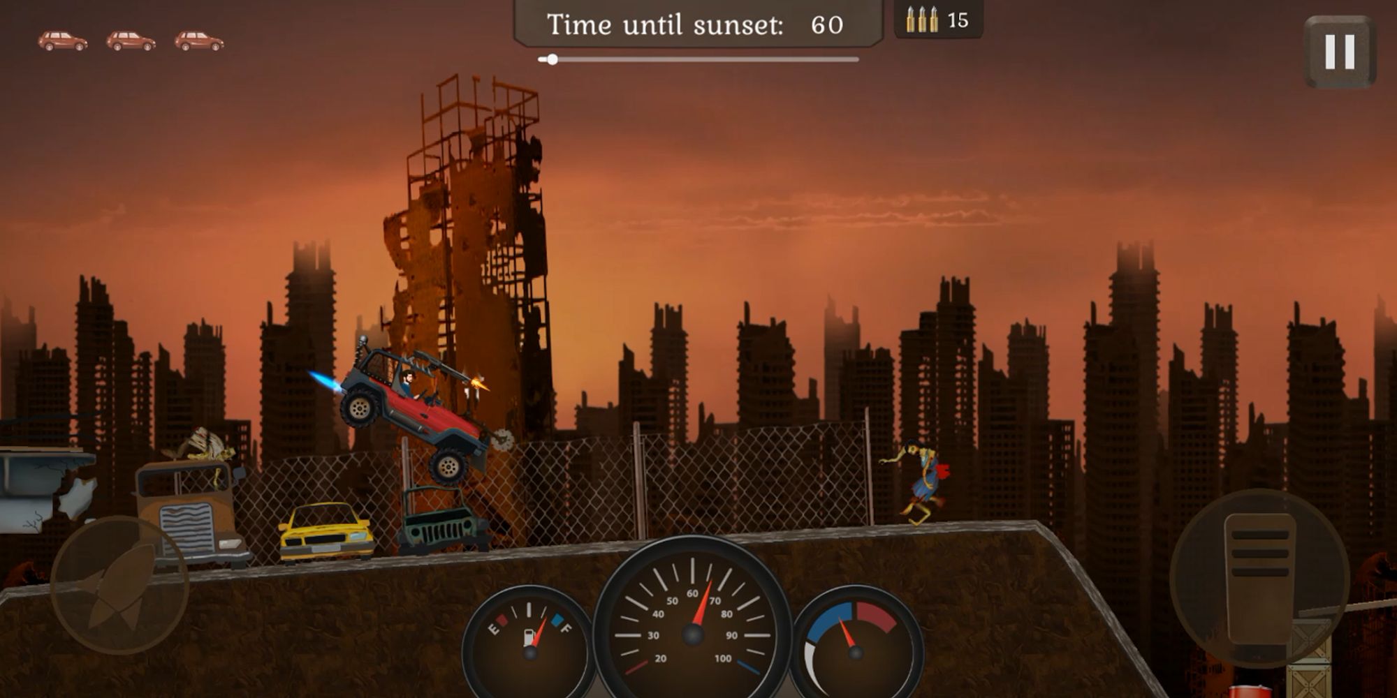Ladda ner Zombie Metal Racing: Android Hill racing spel till mobilen och surfplatta.