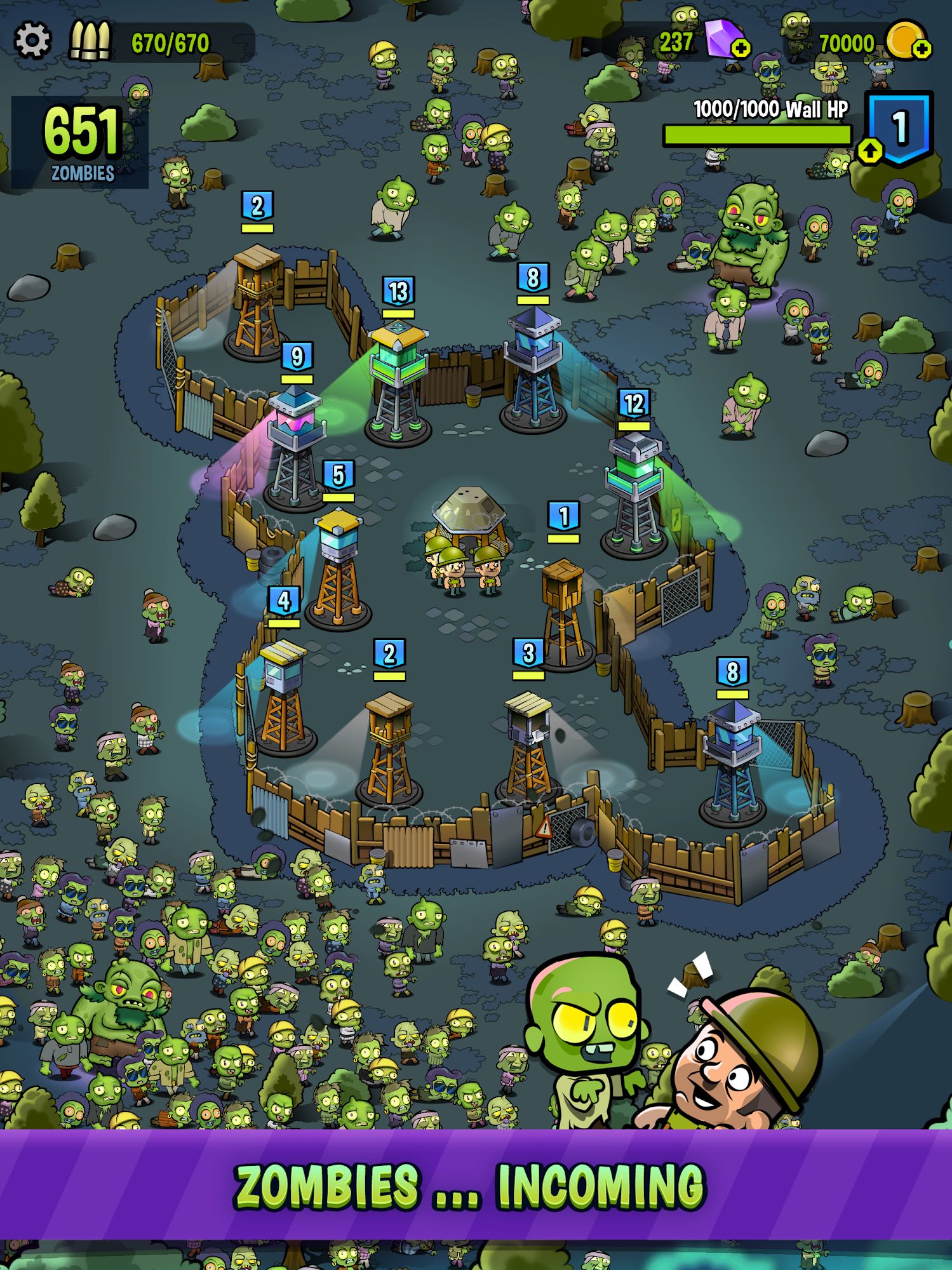 Ladda ner Zombie Towers: Android Zombie spel till mobilen och surfplatta.