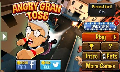 Ladda ner Angry Gran Toss: Android Arkadspel spel till mobilen och surfplatta.