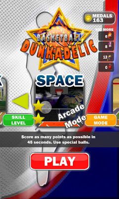 Ladda ner Basketball Dunkadelic: Android Arkadspel spel till mobilen och surfplatta.