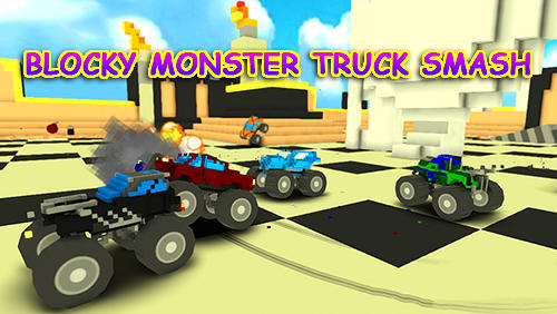 Ladda ner Blocky monster truck smash: Android  spel till mobilen och surfplatta.