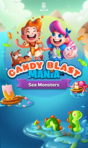 Ladda ner Candy blast mania: Sea monsters: Android Match 3 spel till mobilen och surfplatta.