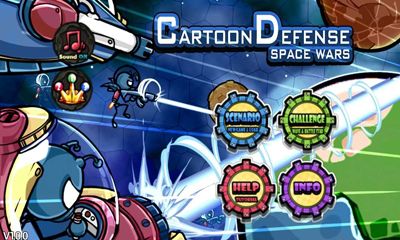 Ladda ner Cartoon Defense Space wars: Android-spel till mobilen och surfplatta.