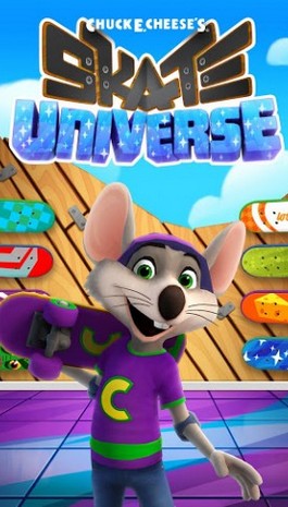 Ladda ner Chuck E.Cheese's: Skate universe: Android-spel till mobilen och surfplatta.