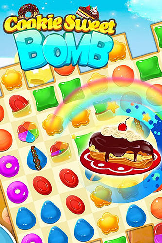 Ladda ner Cookie sweet bomb: Android Match 3 spel till mobilen och surfplatta.